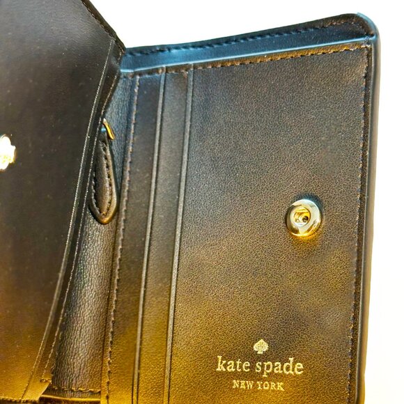 Kate Spade GIGI Black Compact Bifold Wallet — NWOT - Picture 7 of 8